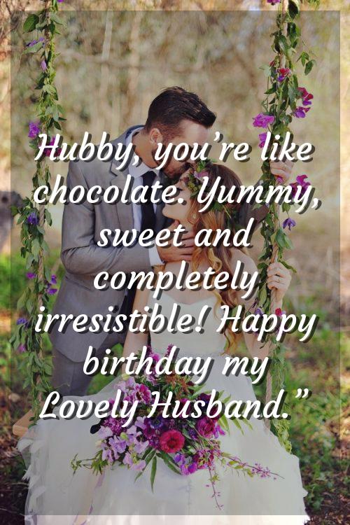 my sweet husband birthday wishes
